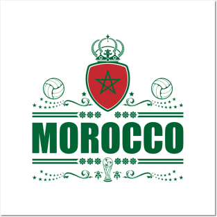 MOROCCO FOOTBALL GIFTS | VIGNETTE LINEART Posters and Art